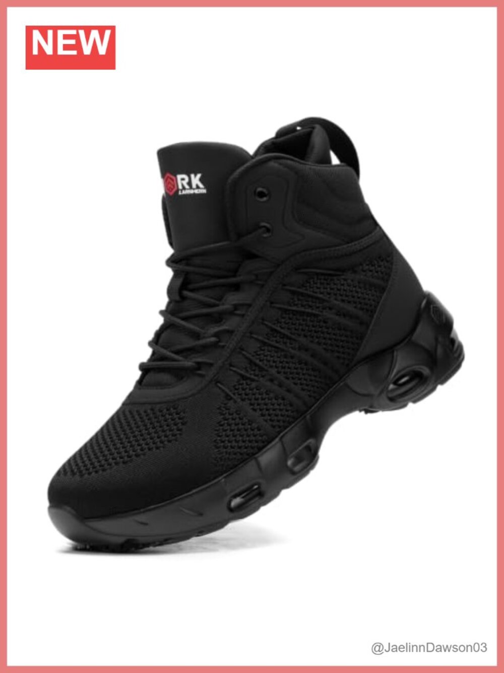 Womens Work Boots Water Resistant Non Slip Chef Shoes Mesh Lace Up Mid Top
